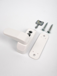 Детский замок с __флажком__ белый "Easy Lock"/100 шт