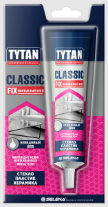 Tytan Professional Classic Fix клей каучуковый монтажный прозрачный 100 мл 